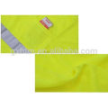 Kundenspezifisches hohes Visibility-hallo Vis-Polo-T-Shirt mit reflektierenden Band-Limonen grünen kurzen Hülsen Sicherheits-Arbeitskleidungs-Tasche